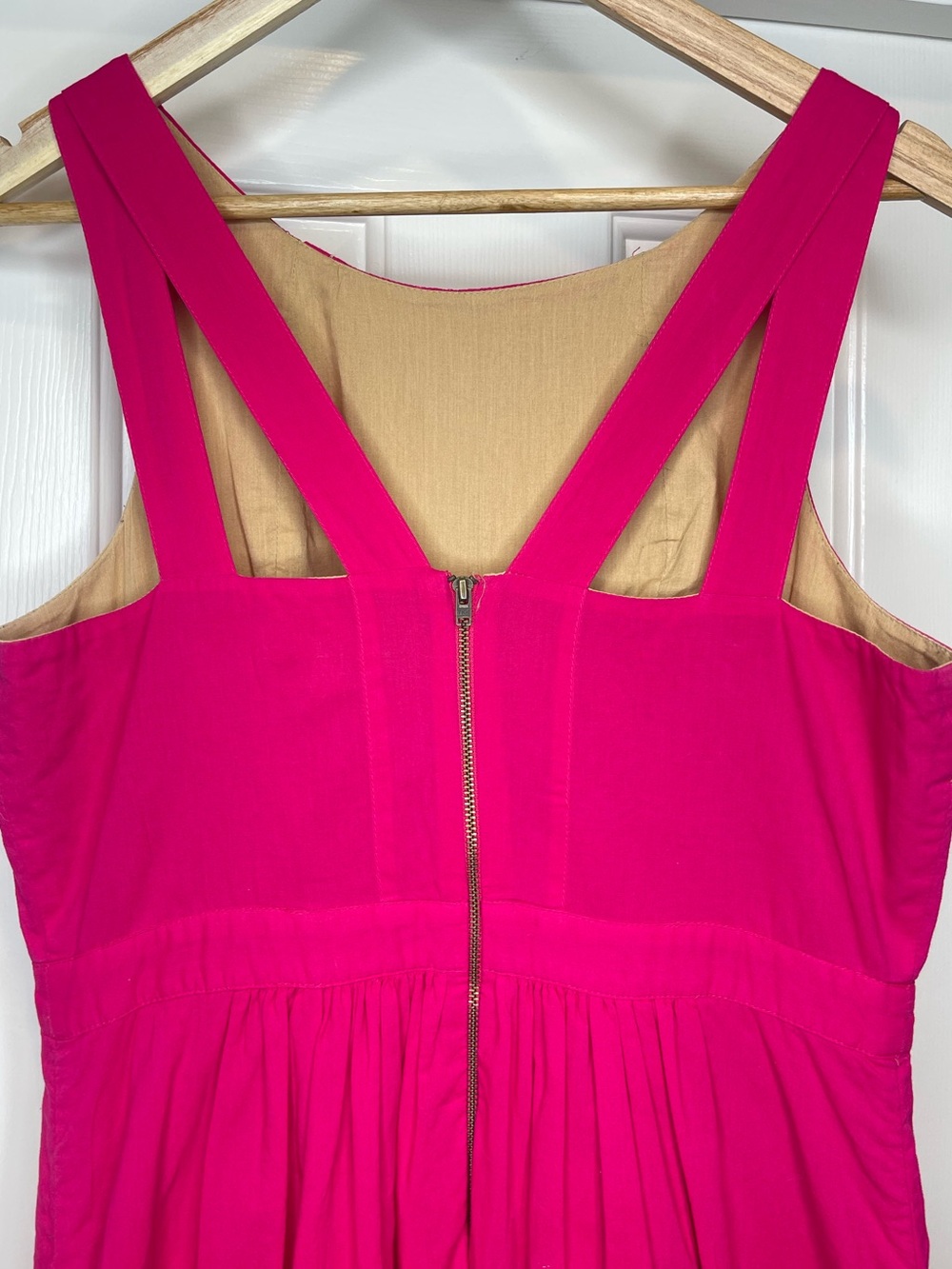 Anthropologie Moulinette Soeurs Rhododendron Dress Pink Embroidered Lace Size 8 - Picture 10 of 14
